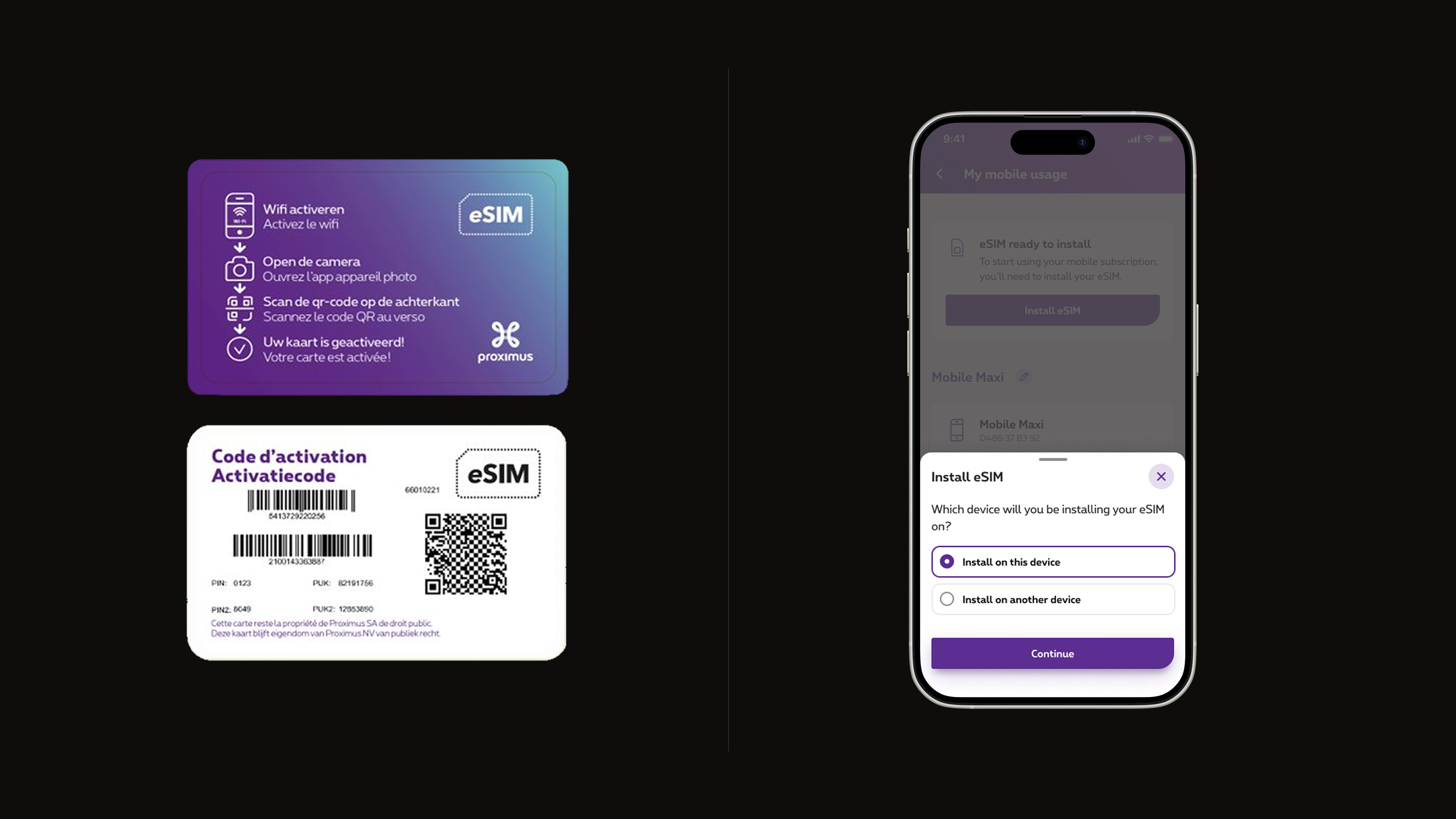 eSIM journey before and after redesign
